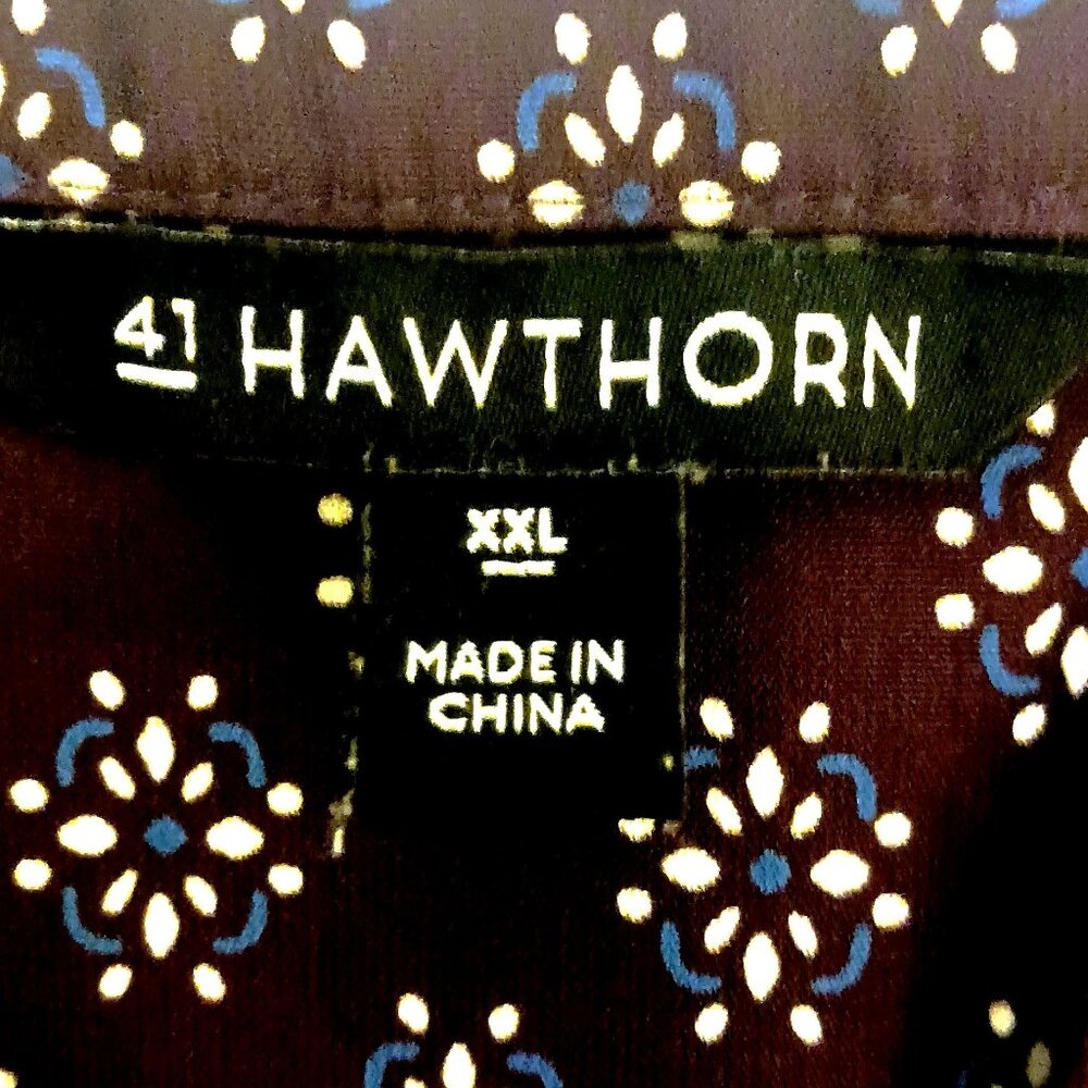 41 Hawthorn Stitch Fix Jimena Shirt Dress Purple Geometric Print XXL EUC Workwea - Picture 2 of 13